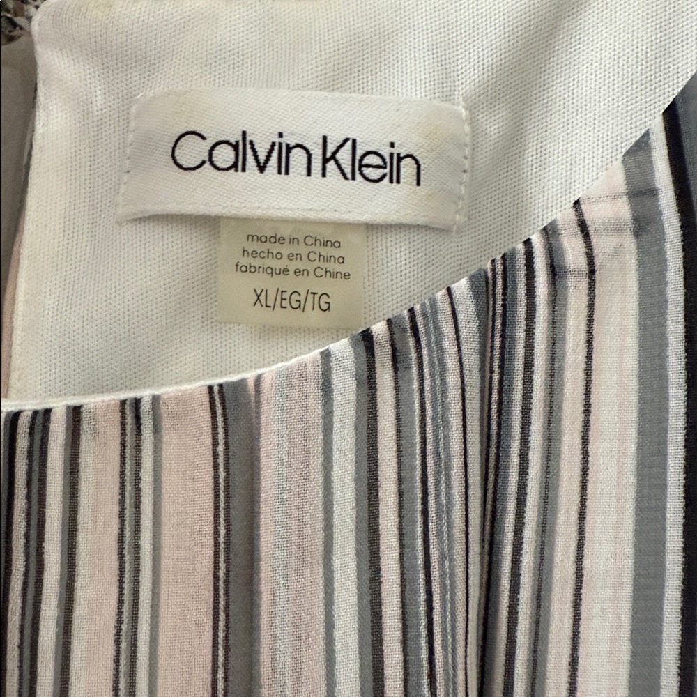Calvin Klein Multicolor Striped Sleeveless Top - Picture 4 of 4